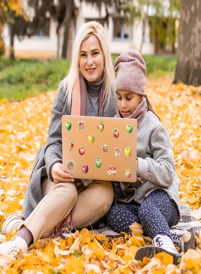 A1diee Apple Sticker Rolls - 1000Pcs Colorful Fruit Waterproof Aesthetic Decals for Kids, Watercolor Red Green Yellow Apple Gifts Stickers for Party Favors School Rewards Scrapbooking Guitar Laptop - Image 5